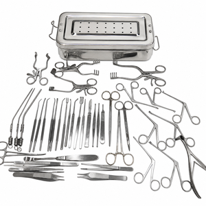 Ensemble d'instruments de micro-chirurgie de tympanoplastie, 41 pièces, kit chirurgical ORL avec boîte de stérilisation, certifié CE, réutilisable - Product Image 1