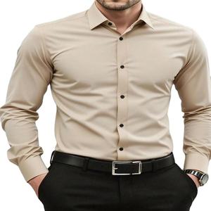 Camisas de Vestir de Manga Larga para Hombre al por Mayor, Ajustadas, Casuales, Formales, con Botones y Logotipo Personalizado - Product Image 1