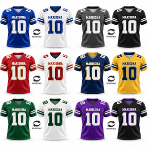 Maillot de football américain personnalisé sublimé, réversible, léger, respirant, uniforme d'équipe double face, nom et numéro personnalisés - Product Image 2