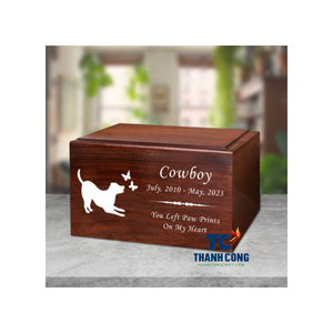 โกศไม้สำหรับสัตว์เลี้ยงระดับพรีเมี่ยมส่งออกจากเวียดนามพร้อมการจัดส่งที่รวดเร็วและคุณลักษณะที่ปรับแต่งได้สำหรับผู้ซื้อในสหราชอาณาจักร - Product Image 1