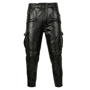 Pantalones de Cuero Unisex SALVA LEATHER, Estilo Holgado, Cierre de Cremallera, Impermeables, Ligeros, Diseño Moderno y a la Moda para Invierno - Product Image 4