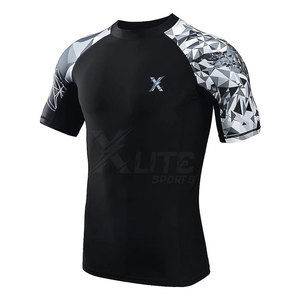 Chemise de compression pour homme haute performance, coupe ajustée, tissu extensible, respirant, écologique et à séchage rapide pour l'entraînement quotidien à la salle de sport - Product Image 4