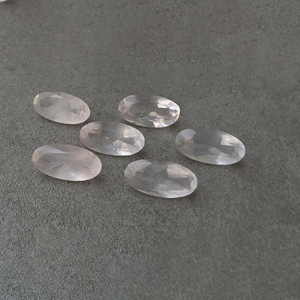 Pierre précieuse naturelle de quartz rose facettée de qualité AAA+, de forme ovale, calibrée, pour la fabrication de bijoux - Product Image 4