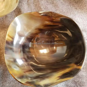 Cuenco de cuerno pulido alto hecho a mano de alta calidad, utensilios de cocina para servir sopa, fideos, cuenco de cuerno elegante - Product Image 1