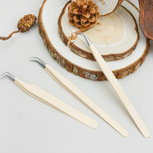 Pince à épiler antistatique incurvée en acier inoxydable pour extensions de cils, outil de retrait de cils 2026 - Product Image 4