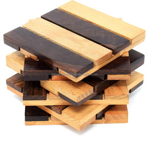 Posavasos de Madera de Nogal con Resina Epoxi a Precio Competitivo para Uso en el Hogar y Restaurantes, Categoría de Productos: Tapetes y Almohadillas - Product Image 2