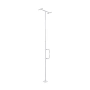 Barra di Supporto Antiscivolo per Bagno con Capacità di 136 kg, da Pavimento a Soffitto, con Impugnatura Curva, Dispositivo di Assistenza per il Trasferimento - Product Image 5