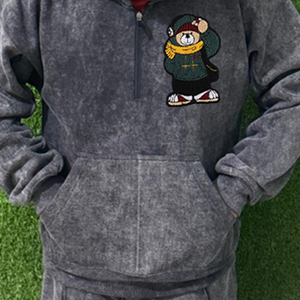 Conjunto de Chándal de Forro Polar para Hombre, para Entrenamiento, Deporte, Gimnasio, Correr, al Aire Libre - Product Image 2