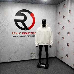 เสื้อฮู้ดโอเวอร์ไซส์สีขาวเรียบง่ายสำหรับผู้ชาย เสื้อสเวตเชิ้ตมีฮู้ดทรงโอเวอร์ไซส์ สีพื้น ผ้าฝ้ายเฟรนช์เทอร์รี่ สวมใส่สบายๆ ในฤดูใบไม้ร่วง - Product Image 3