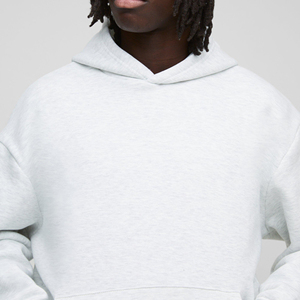Sweat à capuche en molleton épais 100% coton 400G, coupe oversize, grande taille pour homme, hiver, avec logo personnalisé, imprimé, brodé, tricoté, modèle vierge en stock - Product Image 3