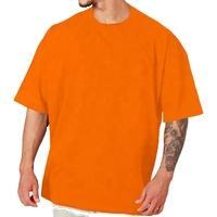 T-shirt pour homme à manches courtes en coton 100% tricoté, coupe classique, couleur unie personnalisée, haute qualité, écologique, respirant, 180g - Product Image 1