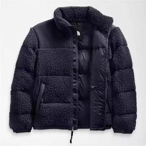 Custom Winter Warm Stand Collar <b>Zip</b> <b>up</b> <b>Jacket</b> Full Zipper Sherpa Polar Fleece Puffer <b>Jacket</b> for Men - Product Image 4