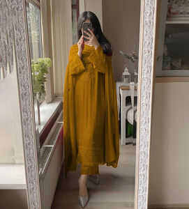 Robe Anarkali Salwar Kameez traditionnelle indienne et pakistanaise la plus vendue pour femmes adultes, style Bollywood, prête à porter - Product Image 1