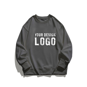 เสื้อสเวตเชิ้ตทรงบ็อกซี่แบบขายส่ง เสื้อสเวตเชิ้ตปลายแขนริบแบบสั่งทำ เสื้อสเวตเชิ้ตสตรีทแวร์ผู้ชายสำหรับแบรนด์อเมริกัน - Product Image 1