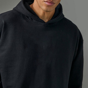 Sweat-shirts à capuche pour hommes, très demandés, avec logo frontal uni, respirants, séchage rapide, impression numérique, teinture unie, pour l'hiver - Product Image 1