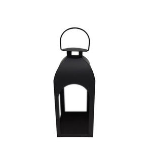 Farol de metal con acabado blanco estilo grabado para iluminación decorativa en el hogar, sala de estar y mesas de boda. - Product Image 5