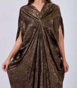 Luxury <b>Kaftan</b> Abaya Handmade Moroccan Arabian <b>Kaftan</b> Dress Long Sleeve Neck Polyester Regular Fit Casual Evening Eid Ramadan - Product Image 1