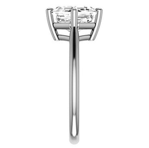 Anillo Solitario de Moissanita con Corte Asscher, Plata de Ley 925, Chapado en Oro de 18K, Forma de Constelación, Anillo de Compromiso, Boda, Promesa, de Lujo - Product Image 3