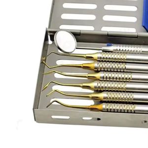 Sambrialmed International Gold Dental Composite Filling Instruments Kit Set Of 7 Pieces Restorative Manual SI-02-7000 - Product Image 5