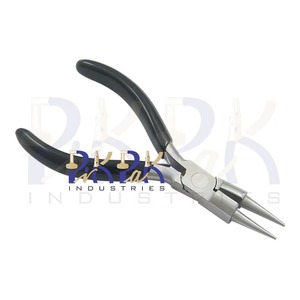 Pince à chapelet à articulation totale L 140mm avec poignées à ressort et en PVC fabrication de bijoux bricolage artisanat chapelet rond avec pince coupante - Product Image 6