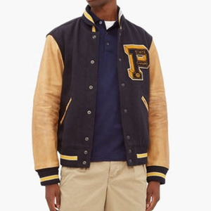 Veste de baseball personnalisée pour homme en polyester, tissu sur mesure, style streetwear, veste varsity chaude, veste de baseball avec lettres brodées - Product Image 1