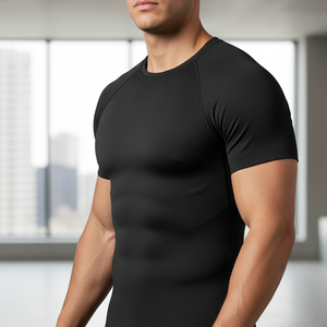 T-shirt de compression pour homme, sous-vêtement technique à séchage rapide, haute élasticité, pour la gym, la course à pied, le jogging et la randonnée - Product Image 6