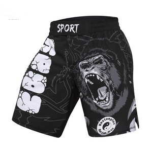 กางเกง MMA พิมพ์ลายแบบ Sublimation คุณภาพสูงสำหรับทุกเพศ ขายส่ง ผ้าสแปนเด็กซ์/โพลีเอสเตอร์ ชุดกีฬาศิลปะการต่อสู้ ยืดหยุ่นได้ ชุดคาราเต้ - Product Image 6