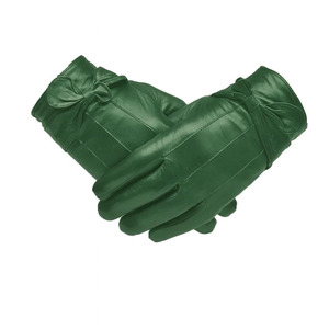 Gants de conduite en cuir de mouton pour femmes, à doigts entiers, avec sangle de poignet réglable, toutes saisons, décontractés, Speed One Sports SOS-DG-0088 - Product Image 3