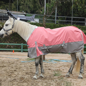 Manta de lujo para caballo, cálida para otoño, de nailon antidesgarros, resistente al viento e impermeable, para uso en establos y doma, de peso pesado, al por mayor. - Product Image 6