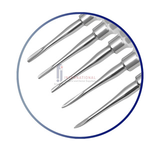 Juego de elevadores de raíces dentales con agarre ergonómico manual, instrumentos quirúrgicos de acero inoxidable, herramientas dentales de clase I - Product Image 4