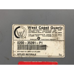 AMAT 0200-35391 RING SINGLE ESC 195MM FLAT DPS - Equipo y piezas de semiconductores de confianza de la marca global Trusted Global Legacy - Product Image 5