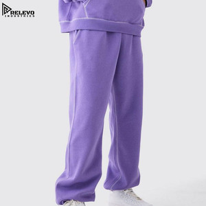 Conjunto Deportivo de Invierno Ecológico, 100% Algodón, 2 Piezas, Talla Grande, Sudadera con Capucha y Pantalones de Chándal de Secado Rápido, Color Sólido - Product Image 3