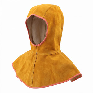 Capucha de Soldadura de Cuero de Vaca Retardante de Llama para Protección Industrial de Alto Riesgo y Protección para la Cabeza - Product Image 5