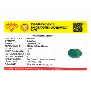 Certified Natural Zambian Emerald 6.9 Carat Loose Gemstone for Fine Jewelry - Product Image 4