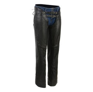 Samroz Sports Premium Leather Seamless Fusing Motorcycle <b>Riding</b> <b>Chaps</b> for Women Bikers All Seasons - Product Image 1