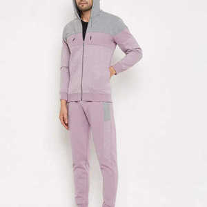 Ensemble de survêtement décontracté deux pièces pour homme, en polaire respirant, avec capuche et fermeture éclair, coupe oversize, idéal pour l'hiver – Vente en gros - Product Image 2