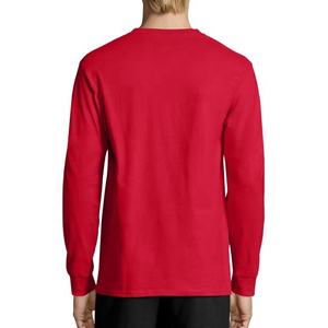 เสื้อยืดคอกลมแขนยาวผ้าคอตตอน100% สีพื้นออกแบบได้ตามต้องการ - Product Image 5