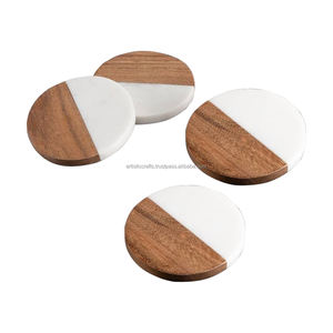 Nouvelle résine époxy de meilleure qualité, fabricant de sous-verres en bois d'Inde pour boire de la bière, du café et du thé par ARTISTIC CRAFTS - Product Image 6