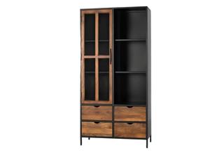 Muebles Multifuncionales para Dormitorio, Perchero de Metal y Madera, Armario de Madera con Cajones - Product Image 4