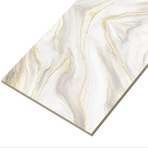 Baldosa de Porcelana Brillante Golden Bookmatch de 600x1200 mm para Piso y Pared, Diseño de Mármol PGVT - Product Image 1