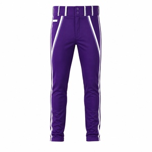 Pantalon de baseball à rayures fines pour homme, personnalisable avec logo, respirant, anti-humidité, taille élastique, vente en gros, usine ODM - Product Image 2