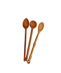 Natural Finish Coconut Wood Wooden Spoon Flatware from Vietnam Excellent for Dessert Serving and Retail Cooking <b>Kitchen</b> Tool - Product Image 5