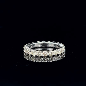 Lab Grown Diamond Eternity Band 14KT Gold Full Diamond <b>Ring</b> Stylish Wedding Engagement Anniversary Jewelry Gift for Sale - Product Image 1
