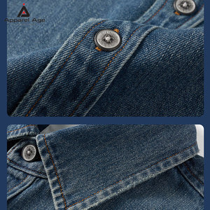 เสื้อผ้าฝ้ายฤดูร้อนสำหรับผู้ชายทรงปกติสไตล์ลำลองสีน้ำเงินเสื้อแขนสั้นน้ำหนักเบาสวมใส่ได้ทุกวันแห้งเร็ว - Product Image 5