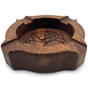 Eco-Friendly Reusable Wooden Ashtray for Smokers - Product Image 3