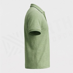 เสื้อโปโลผู้ชายคอตตอนพลัสไซส์แฟชั่นใหม่ ผ้าเจอร์ซีย์ แขนสั้น สีพื้น สไตล์สตรีท สำหรับฤดูร้อน รับสั่งทำสีได้ เสื้อผ้ากีฬา - Product Image 3