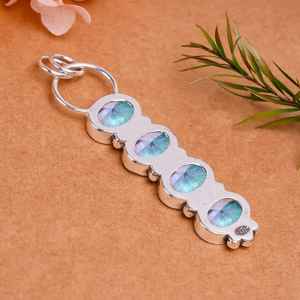 Colgante de Plata de Ley 925 con Piedra Preciosa, Collar Hecho a Mano, Joyería de Lujo, Regalo - Product Image 5