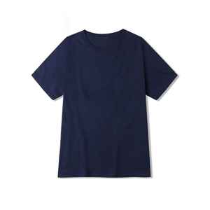 เสื้อยืดคอกลมโอเวอร์ไซส์ผ้าฝ้ายเรียบสำหรับผู้ชาย พิมพ์โลโก้ได้ตามต้องการ เนื้อผ้านุ่มสบาย ดีไซน์เรียบง่าย สไตล์ลำลองแฟชั่น - Product Image 3