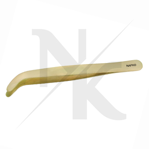 Best Selling Brass Tweezer Curved 140mm Jewelry Making Tweezers OEM Precision Hand <b>Tools</b> Manufacturer Precision Craft Tweezers - Product Image 2
