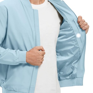 Veste bomber en cuir véritable coupe-vent pour homme, design personnalisé, promotionnelle, service OEM, veste d'hiver pour homme - Product Image 4